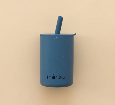 Silicone Cup with Straw and Lid