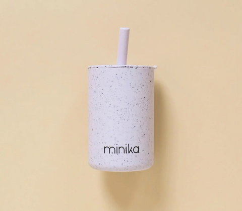 Silicone Cup with Straw and Lid