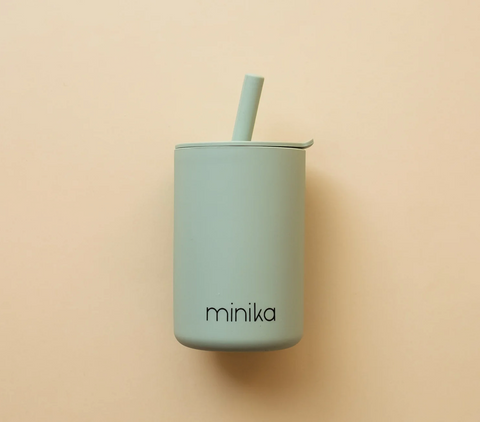 Silicone Cup with Straw and Lid