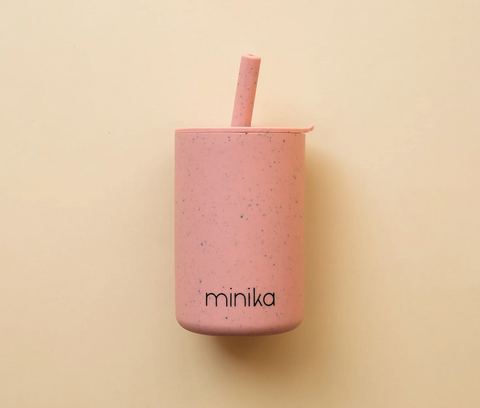 Silicone Cup with Straw and Lid
