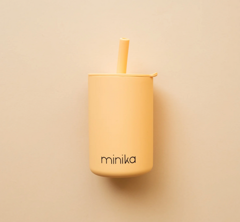 Silicone Cup with Straw and Lid