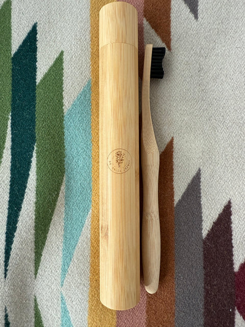 Bamboo Toothbrush + Bamboo Case