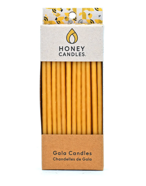 Beeswax Birthday Gala Candles (Natural/Pastel)