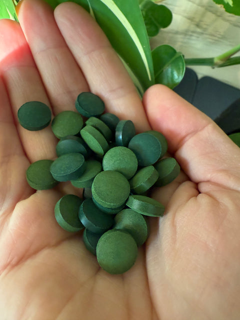 Spirulina and Chlorella Tablets (Cold Pressed & Organic)