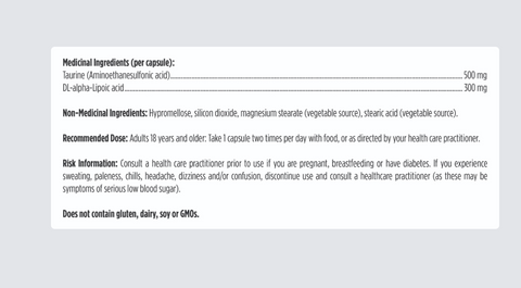 Lipoic Acid Supreme - BLOOD GLUCOSE METABOLISM SUPPORT