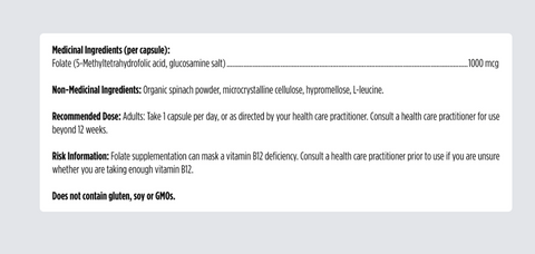 L-5-MTHF - METHYLATED FOLATE