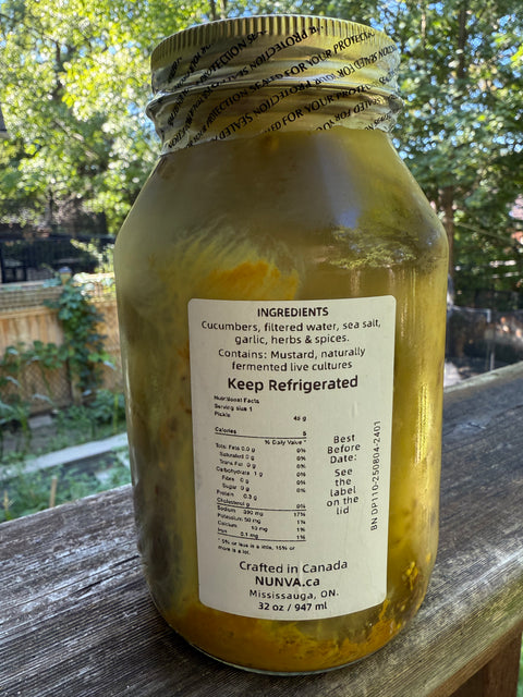 Artisan Sour Dill Pickles