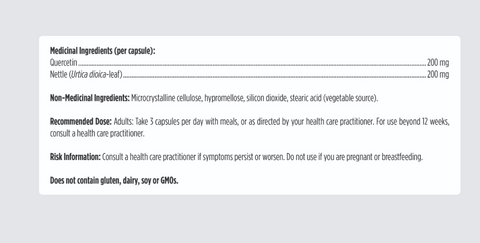 Quercetin + Nettles - ANTIOXIDANT AND BLOOD VESSEL PROTECTANT